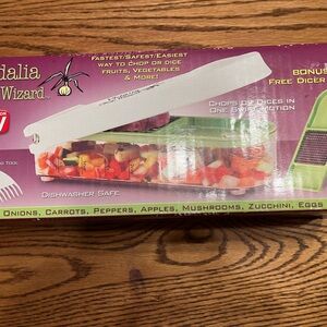 The Original Kitchen Vidalia Chop Wizard 2 Stainless Steel Blades Chop & Dicer